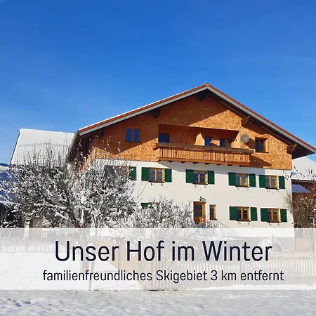 Lejlighed Bauernhof Finkel - Mit Balkon - Bergsicht - Traktor Mitfahren - Tiere Streicheln - Entspannter Familienurlaub - Zentrale Lage Nahe Oberstdorf Ofterschwang